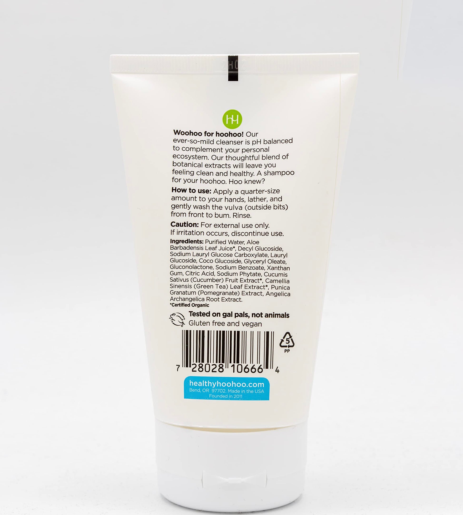 healthy hoohoo Gentle Feminine Wash - Organic Ingredients, pH Balanced, Fragrance Free healthy hoohooBuy Supplements Australia
