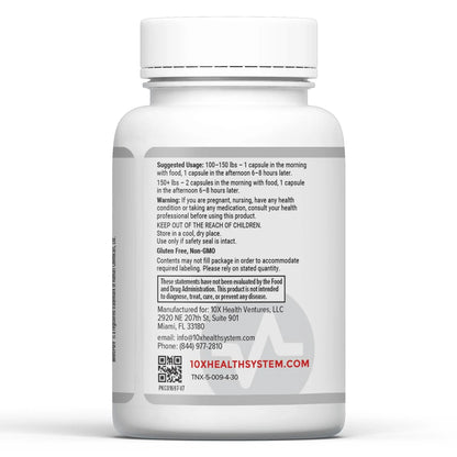 10X Health Optimize Multivitamin for Men - 90 Capsules, Methylated Multivitamin 34 in 1 Formula with 800 mcg of Vitamin B12, 5-MTHF, NAC - Methyl B Complex 10X Health SystemBuy Supplements Australia