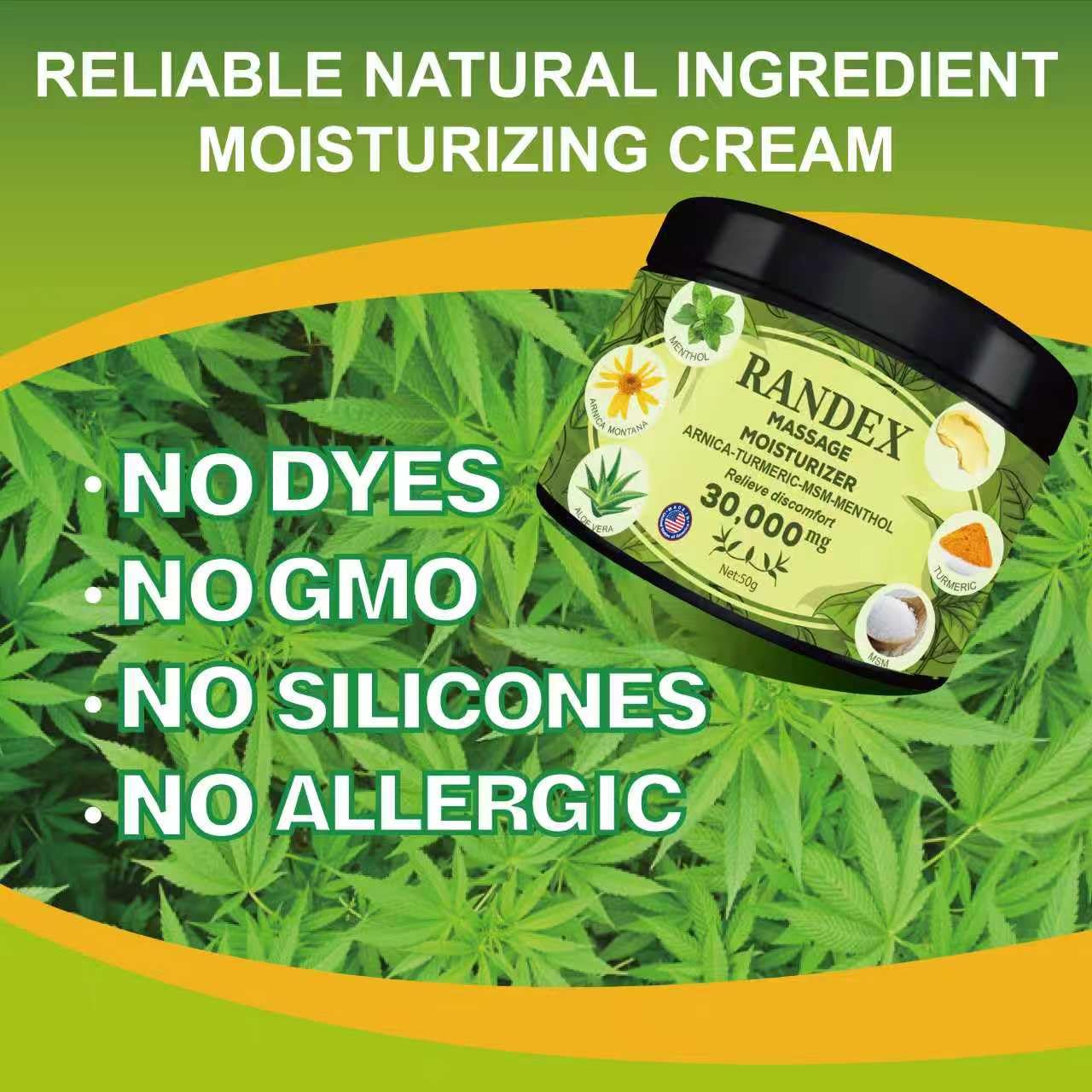 RANDEX 30000MG Organic Massage Moisturizer - Muscles,Joints,Knees, Shoulders,Body, Extra Strength- Natural RANDEXBuy Supplements Australia