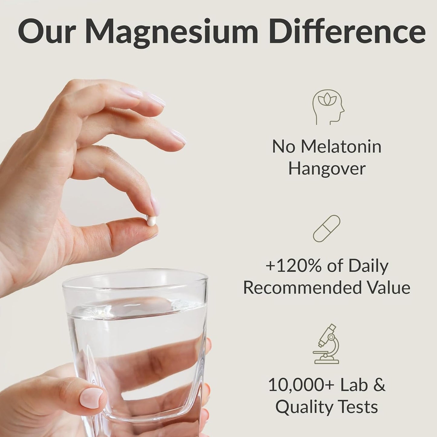 BIOptimizers Magnesium Breakthrough Supplement with 500mg - 7 Forms of Magnesium: Glycinate, Malate, Citrate, and More - Natural Support for Sleep and Cognitive Function -30 Capsules- Calming Vitamins BIOptimizersBuy Supplements Australia