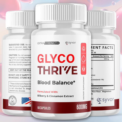 Glyco Thrive Capsules, Official GlycoThrive Glycogen Support Pills with All Natural Ingredients, Advanced Formula Health Supplement with Max Strength Premium Vitamins for Women & Men (60 Capsules) SyvorBuy Supplements Australia