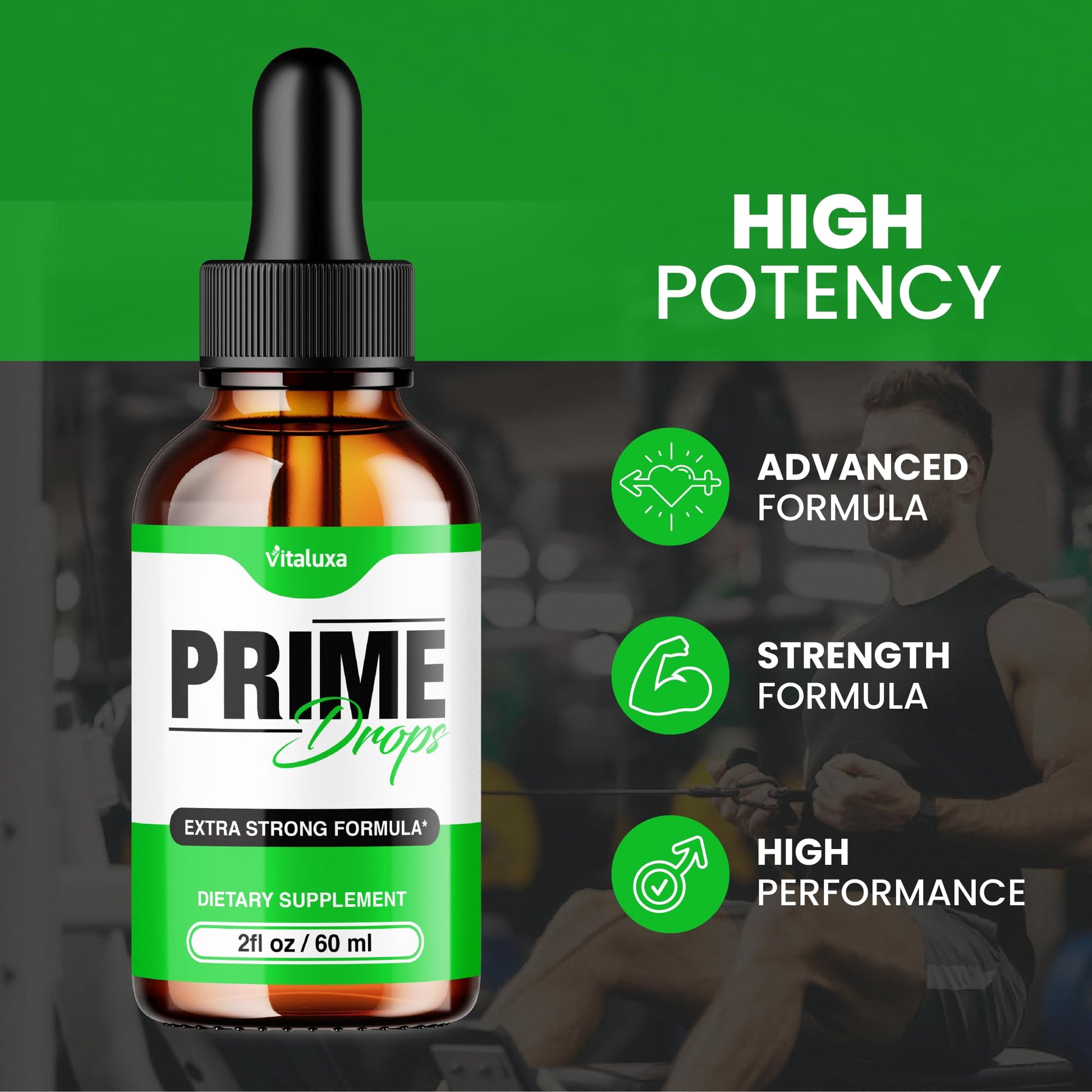(2 Pack) Prime Drops for Men, Extra Strength Prime Drops Liquid Supplement Performance Blend All Natural Support, PrimeDrops Advanced Formula Vitamins for Health Wellness Reviews (4oz) VitaluxaBuy Supplements Australia
