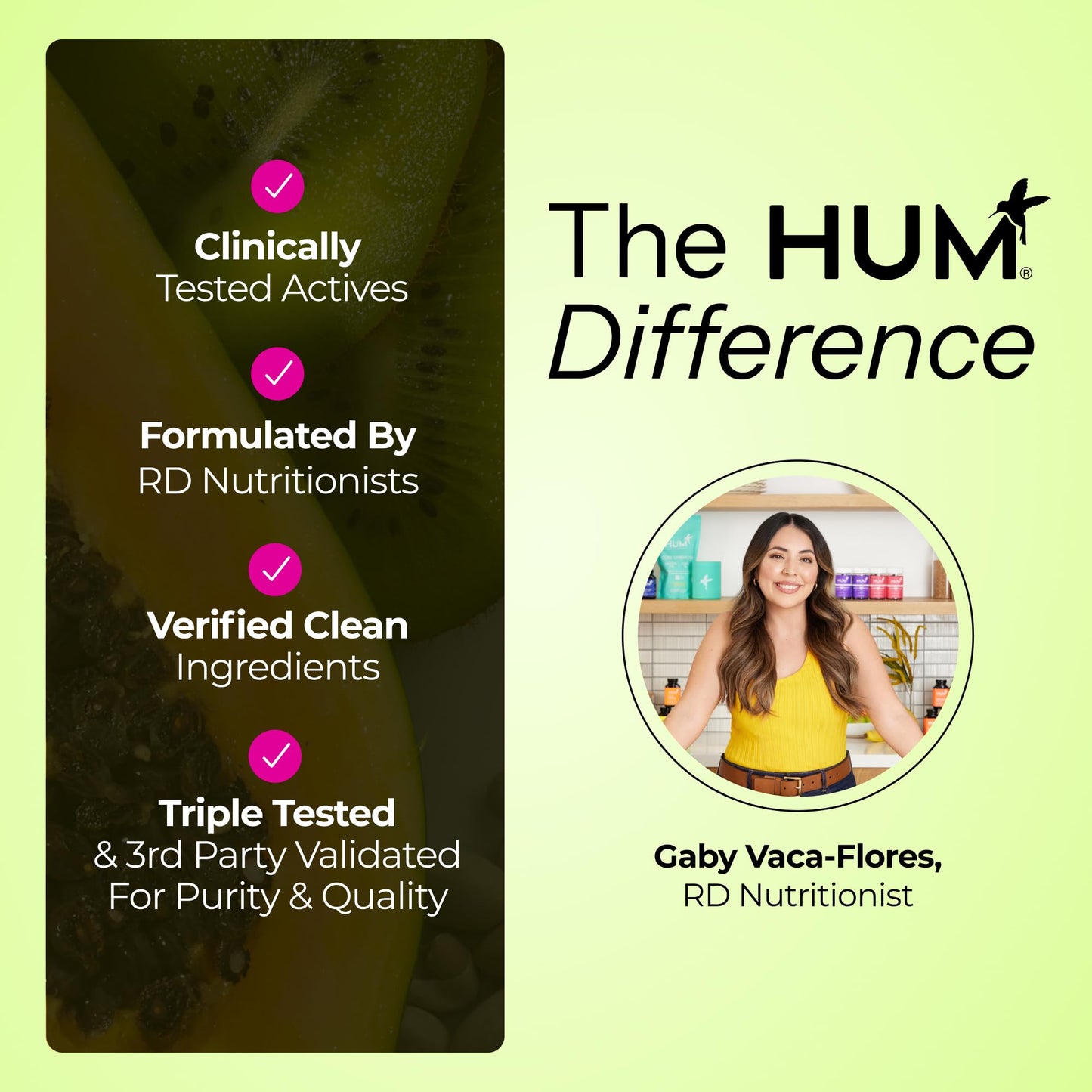 HUM Celery Juice Fiber Gummies for Adults, First Prebiotic Celery Juice Gummy, Gluten Free Fiber Supplement Supports Detoxification, Gut Health, Greens Gummies, Chlorophyll & Prebiotic Fiber, 60 Count HUMBuy Supplements Australia