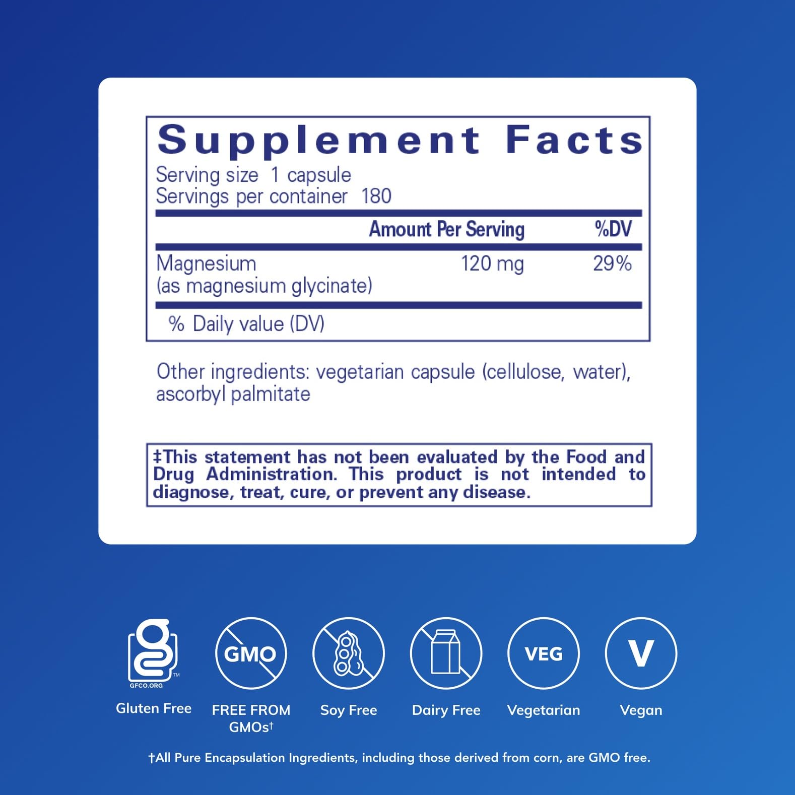 Pure Encapsulations Magnesium (Glycinate) - Supplement to Support Stress Relief, Sleep, Heart Health, Nerves, Muscles, and Metabolism* - with Magnesium Glycinate - 180 Capsules Pure EncapsulationsBuy Supplements Australia