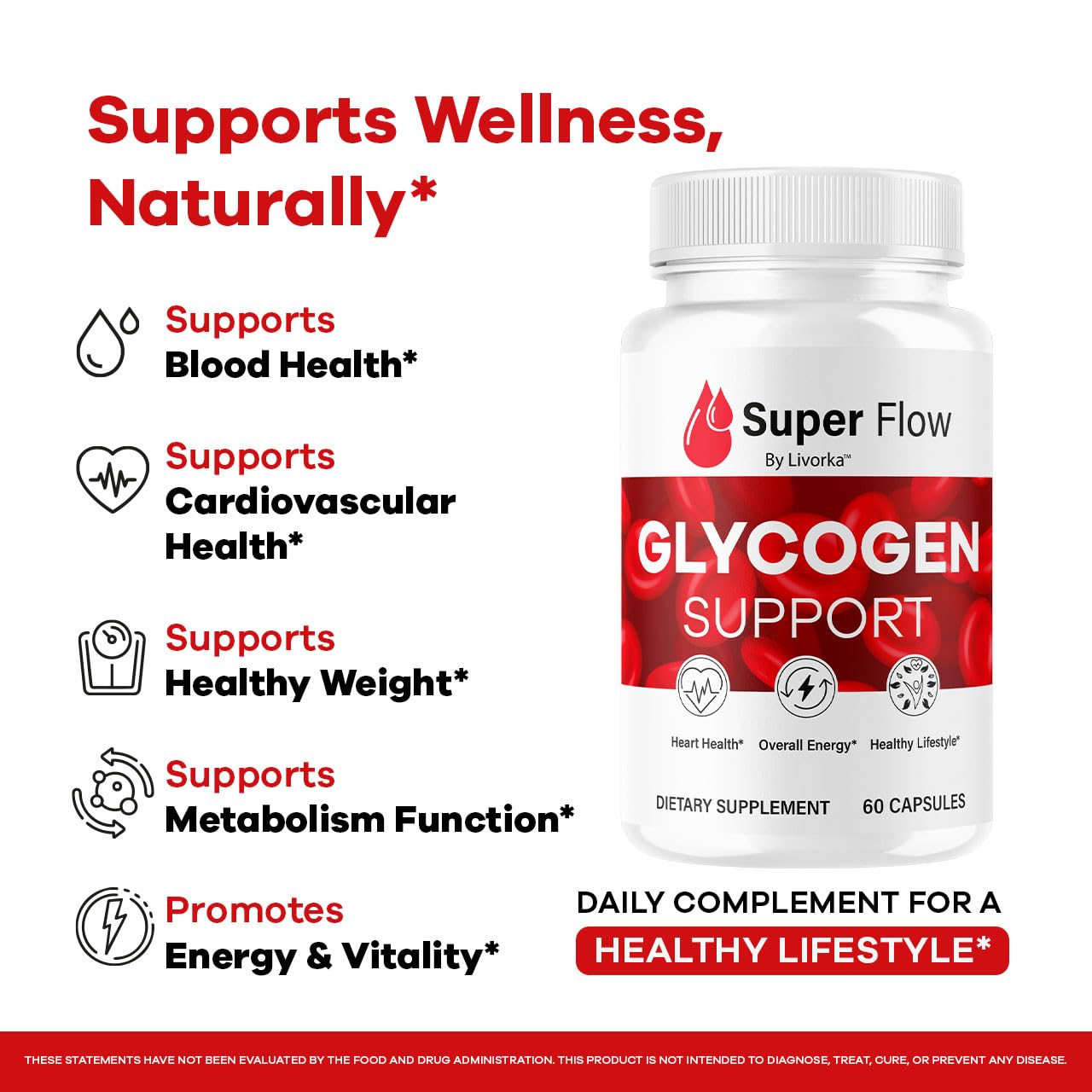 (2 Pack) Super Flow Glycogen Capsules - Official SuperFlow Advanced Glycogen Support Pills - Maximum Strength, Natural Formula Vitamins for Overall Health & Wellness Reviews, 120 Capsules for 2 Months LIVORKABuy Supplements Australia