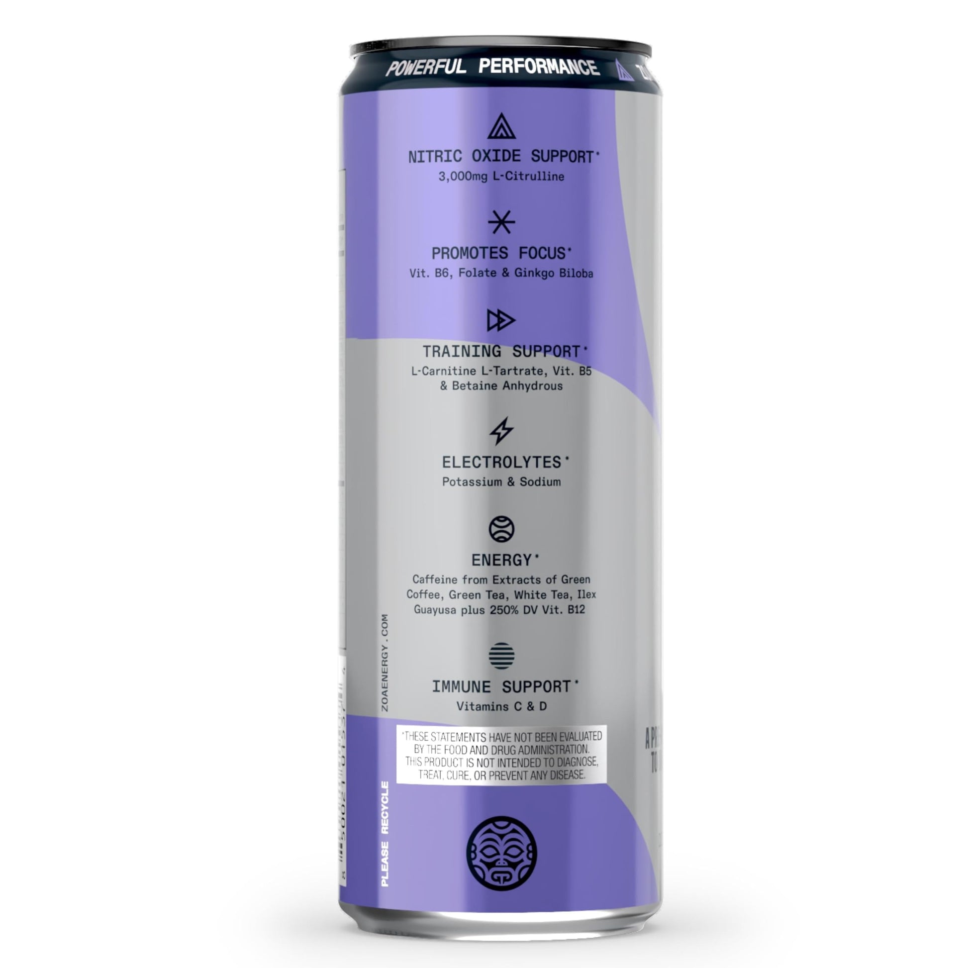ZOA Plus Sugar-Free Pre-Workout Drink, Ready to Drink with Nitric Oxide, Vitamin B, C and D ZOABuy Supplements Australia