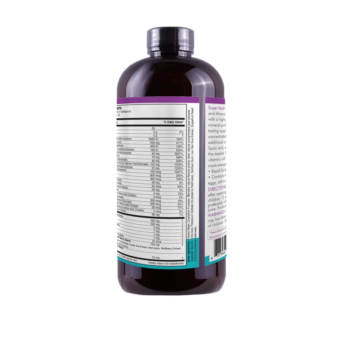 Liquid Super Multivitamin and Minerals - Premium Liquid Vitamins for Enhanced Absorption - Daily Liquid Multivitamin Supplement Life SolutionsBuy Supplements Australia