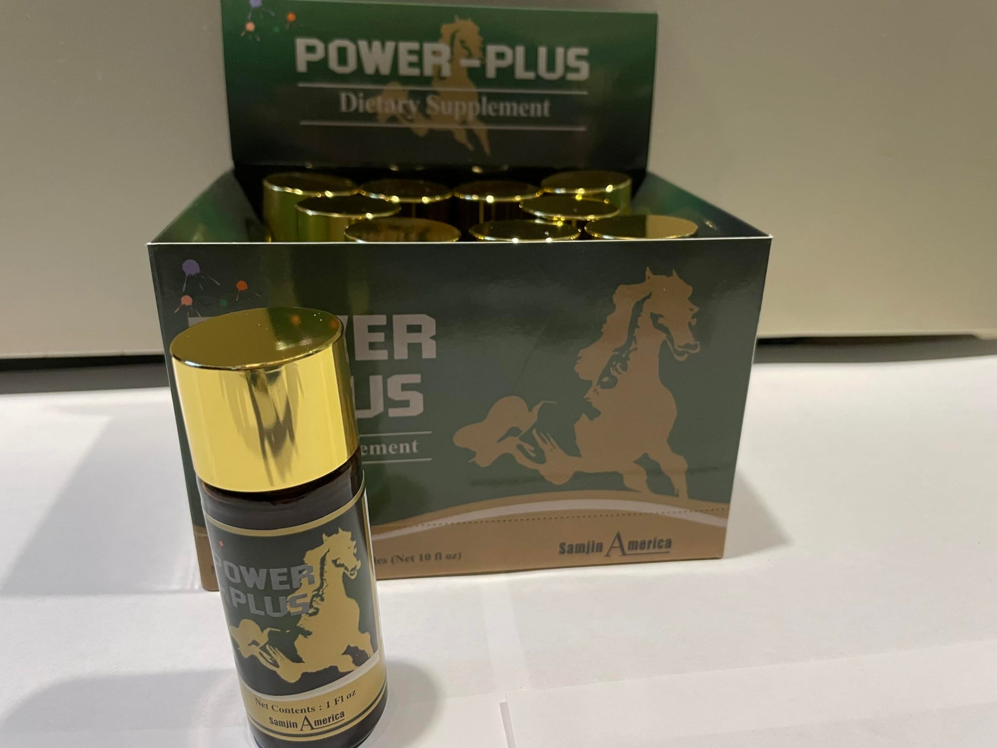 Skydia Power Plus - 10 Bottles Power-Plus Botanical Blend Liquid Supplement (1 FL OZ) Korean Ginseng Extract Ginseng Supplement Natural Men Tonic Ginseng Root Korean Red Ginseng Drops SkydiaBuy Supplements Australia