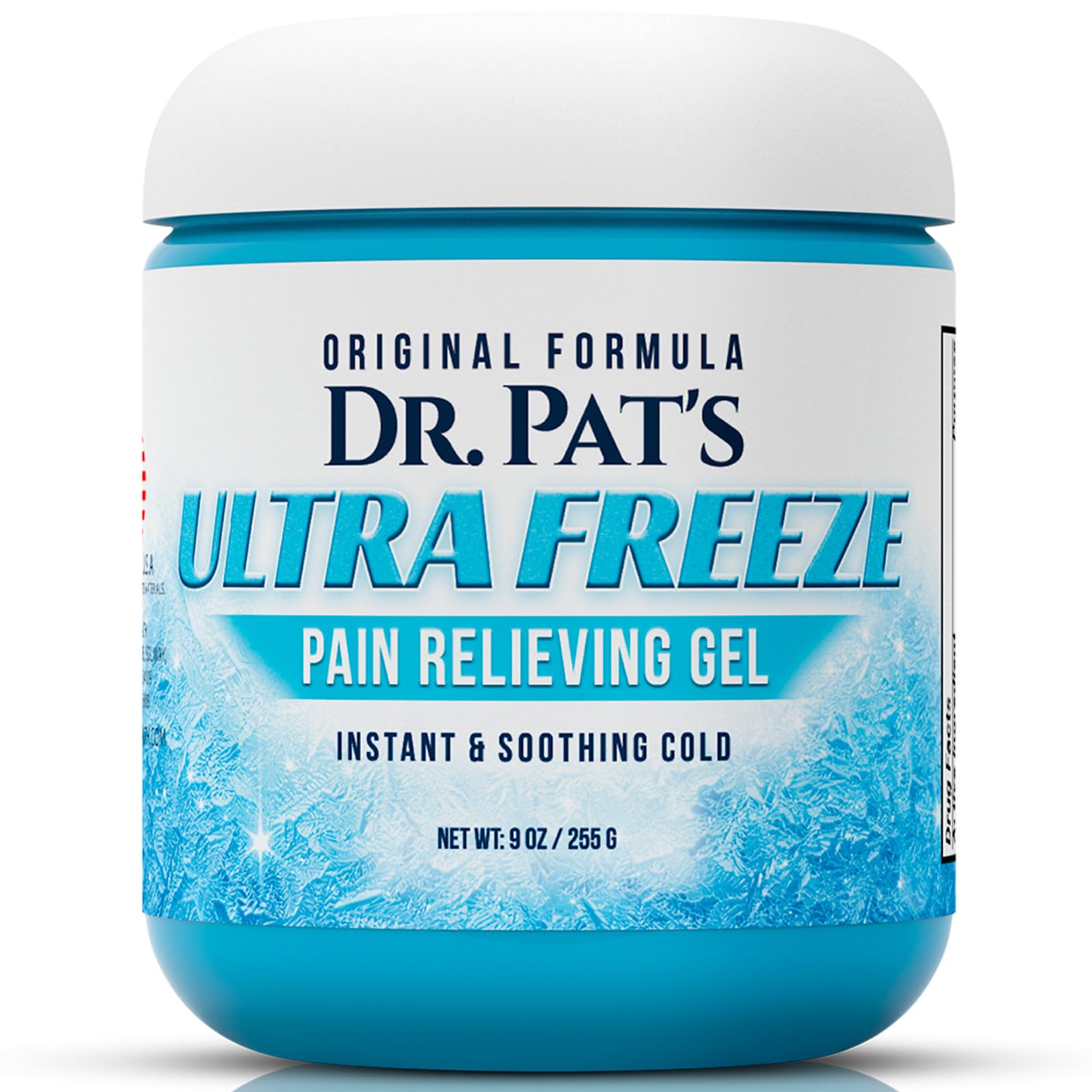 Ultra Freeze Dr Pat's Pain Relief Cream (9oz) - Muscle Rub Gel for Arthritis, Neuropathy, Foot & Joint - Cooling Sports Massage for Back, Shoulder & Knee - Menthol Analgesic for Neck & Body Ultra FreezeBuy Supplements Australia