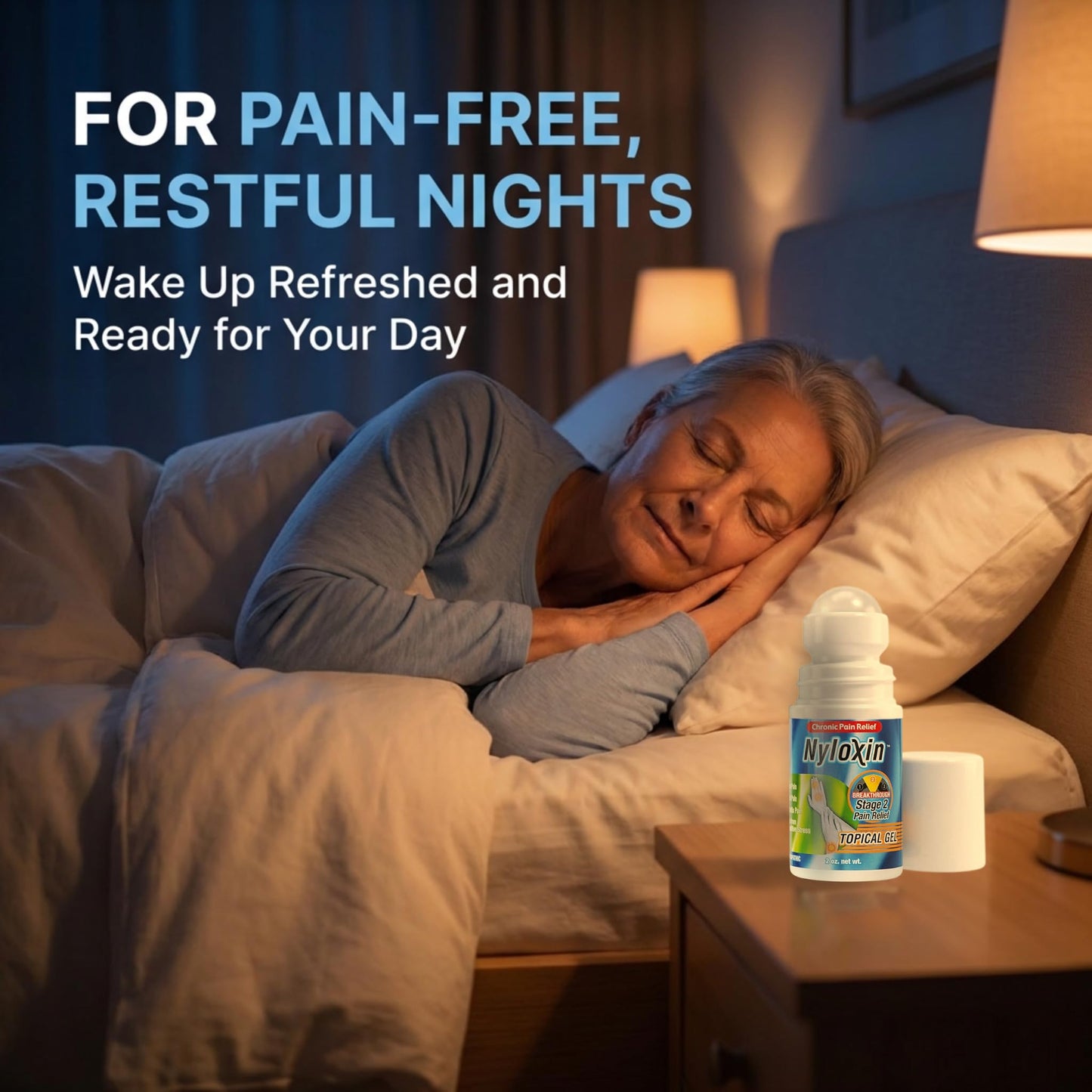 Nyloxin Extra Strength Roll-On Arthritis Pain Relief Gel, Back Pain Relief, Neuropathy Pain Relief, Nerve Pain Relief, Knee Pain Relief, Foot Pain Relief, Muscle Pain Relief, Joint Pain (2 oz) NyloxinBuy Supplements Australia