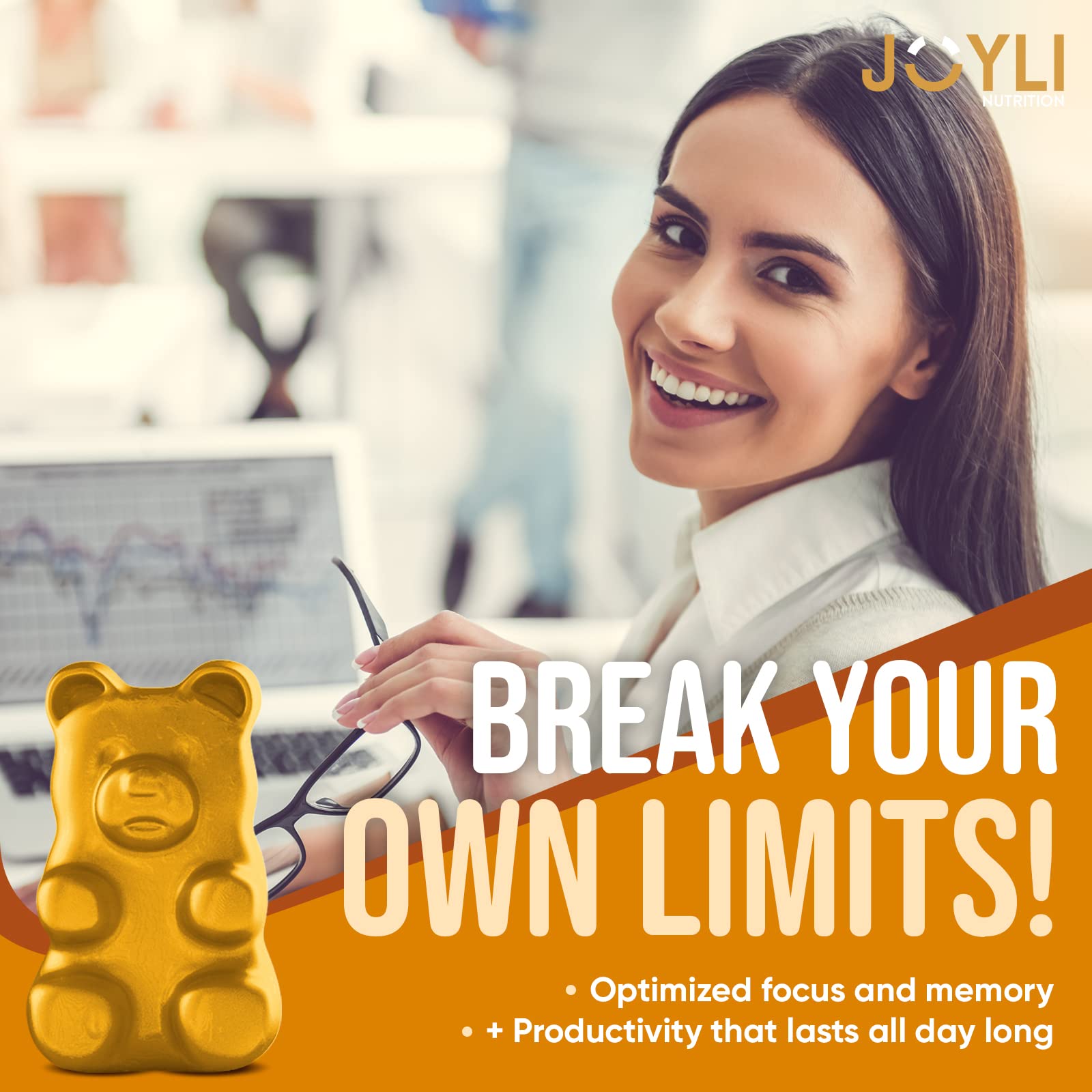 Joyli L Tyrosine Gummies 1000MG - L-Tyrosine Supplement for Kids & Adults JOYLI NutritionBuy Supplements Australia