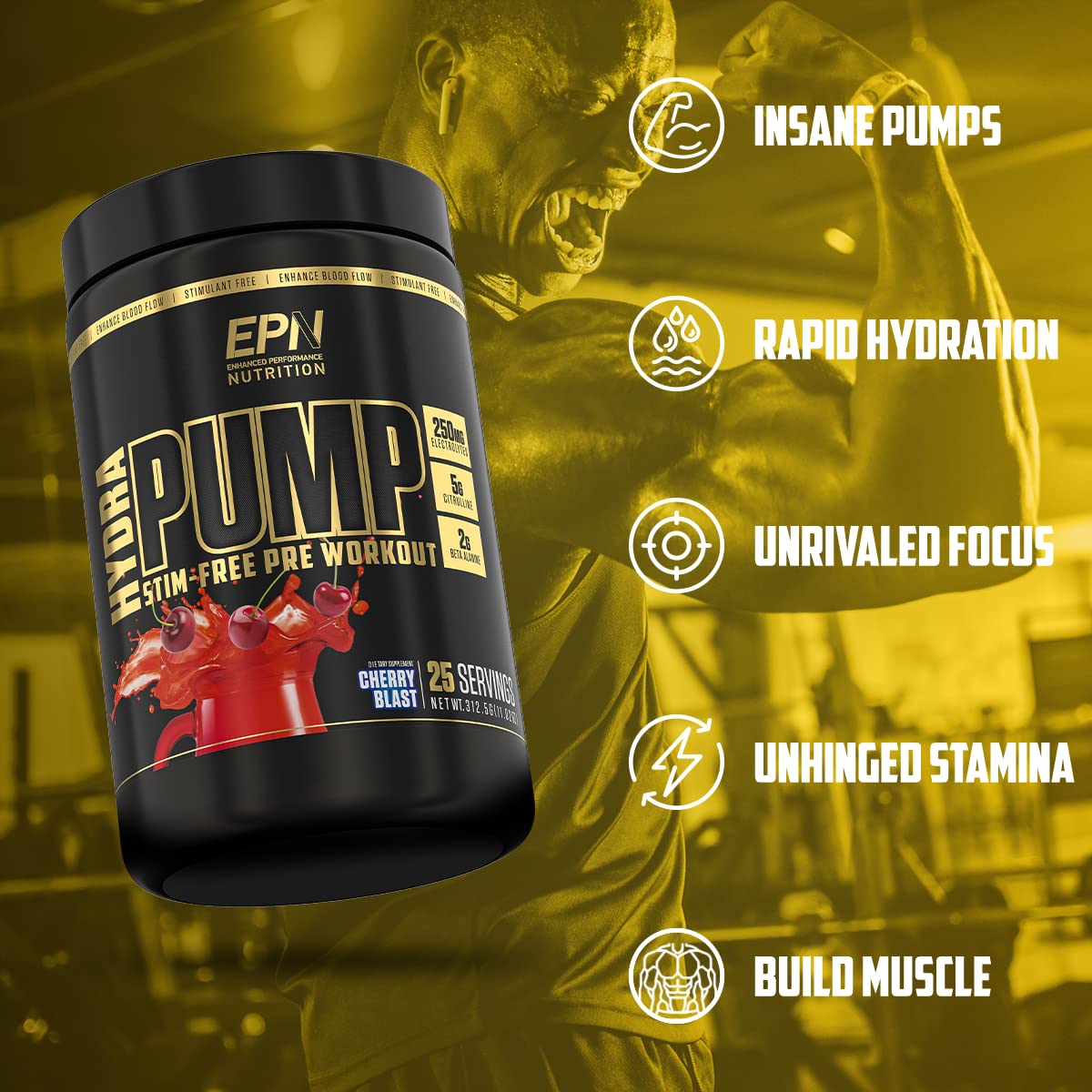 HydraPump | #1 New Stim Free Pre Workout Powder w/ Nitric Oxide Booster, Electrolytes EPN SupplementsBuy Supplements Australia