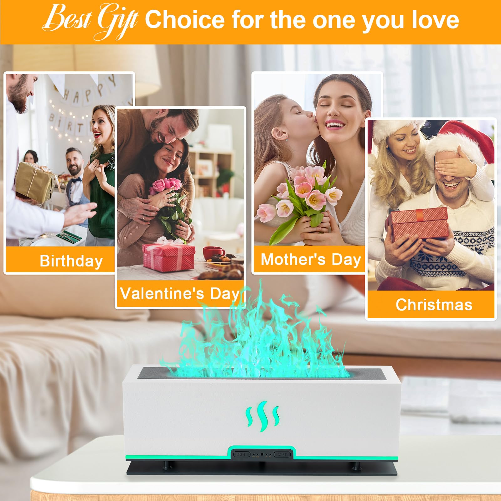 WENPHONE Upgraded 7 Color Essential Oil Diffusers, Flame Air Aroma Diffuser Humidifier, 200ml WENPHONEBuy Supplements Australia