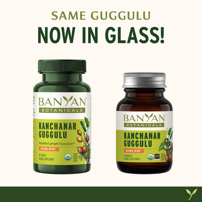 Banyan Botanicals Kanchanar Guggulu Tablets – Organic Lymph Supplement with Guggulu Resin – Promotes the Healthy Elimination of Natural Toxins* – 90 Tablets – Non-GMO Sustainably Sourced Vegan Banyan BotanicalsBuy Supplements Australia