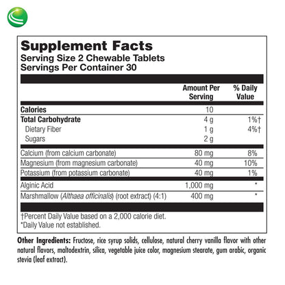 Nutra Biogenesis EsophaSoothe - Chewable Esophogeal Support with Magnesium, Potassium & Calcium for Men & Women - 60 Tablet Chews Nutra BioGenesisBuy Supplements Australia