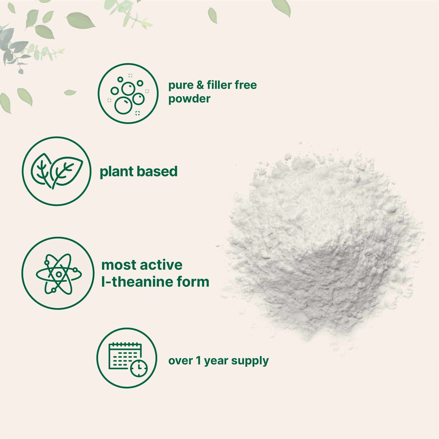 Pure L-Theanine Powder, 100 Grams (1 Year Supply), Filler Free, No GMOs and Vegan Micro IngredientsBuy Supplements Australia