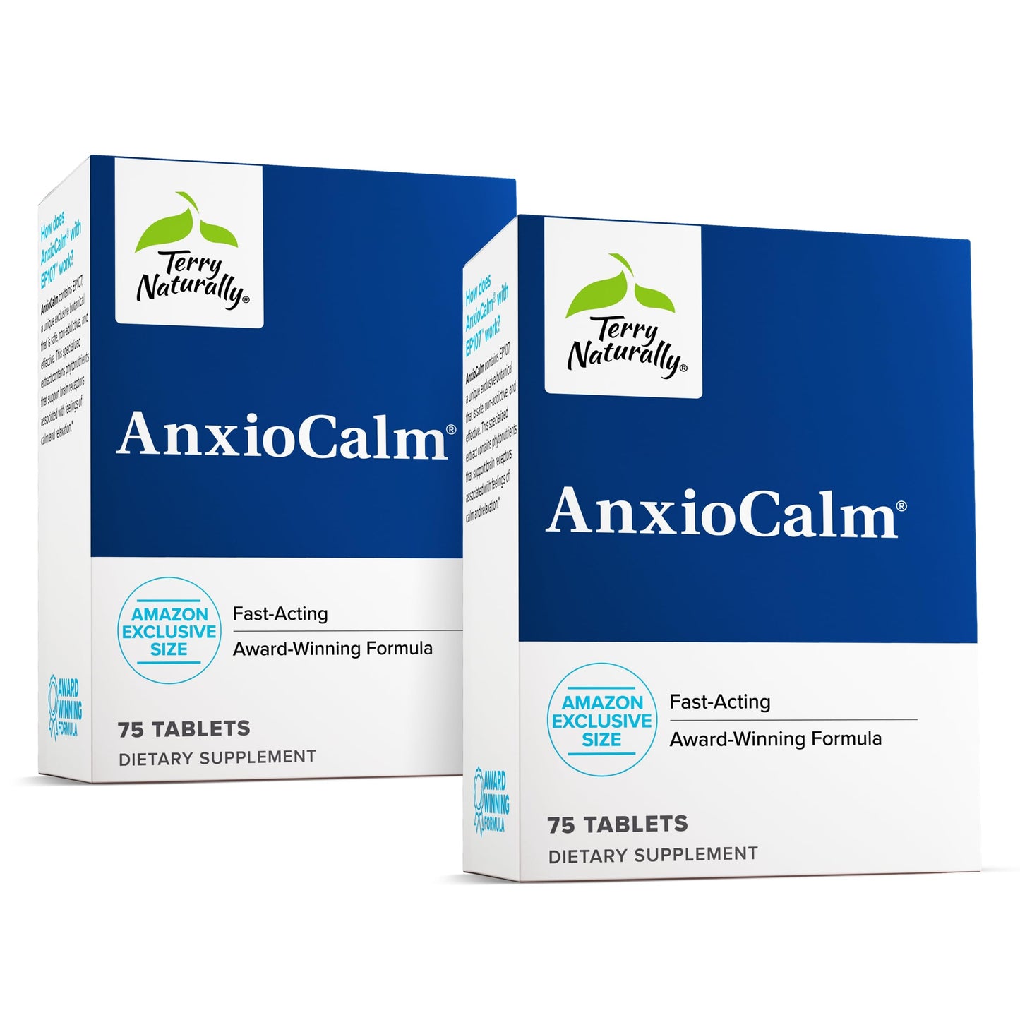 Terry Naturally AnxioCalm - Calming Support Supplement - Supports Against Occasional Tension & Aids Calm Feelings with Narrow-Leaved Coneflower - Non-Drowsy Supplement - 75 Tablets Terry NaturallyBuy Supplements Australia