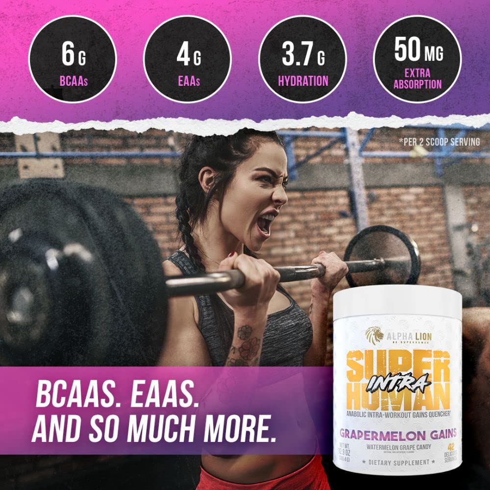 Alpha Lion Superhuman Intra Workout Powder for Men & Women, Amino Acids Drink ALPHA LIONBuy Supplements Australia