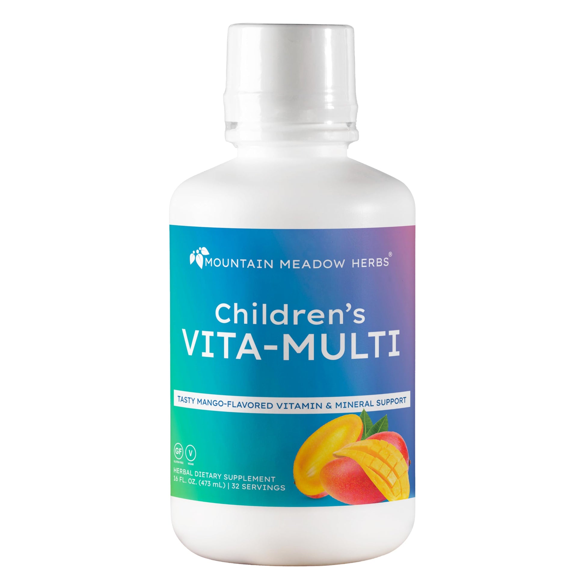 Mountain Meadow Herbs Children's Vita-Multi: Blended Vitamin & Mineral Supplement - Fast Absorbing Liquid Kids Vitamins with Fruits, Greens, and Eye-Protecting Lutein (16 oz.) Mountain Meadow HerbsBuy Supplements Australia