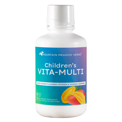 Mountain Meadow Herbs Children's Vita-Multi: Blended Vitamin & Mineral Supplement - Fast Absorbing Liquid Kids Vitamins with Fruits, Greens, and Eye-Protecting Lutein (16 oz.) Mountain Meadow HerbsBuy Supplements Australia