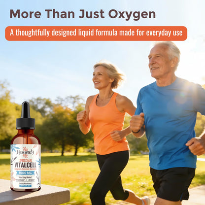 13-in-1 Liquid Oxygen Boost & Nutrient Supplement, Liposomal Optimized-Delivery Blend with Trace Minerals, Amino Acids, CoQ10, B Vitamins & Fulvic Acid, Daily Wellness Liquid Oxygen Drops, 2 fl oz ResciencyBuy Supplements Australia