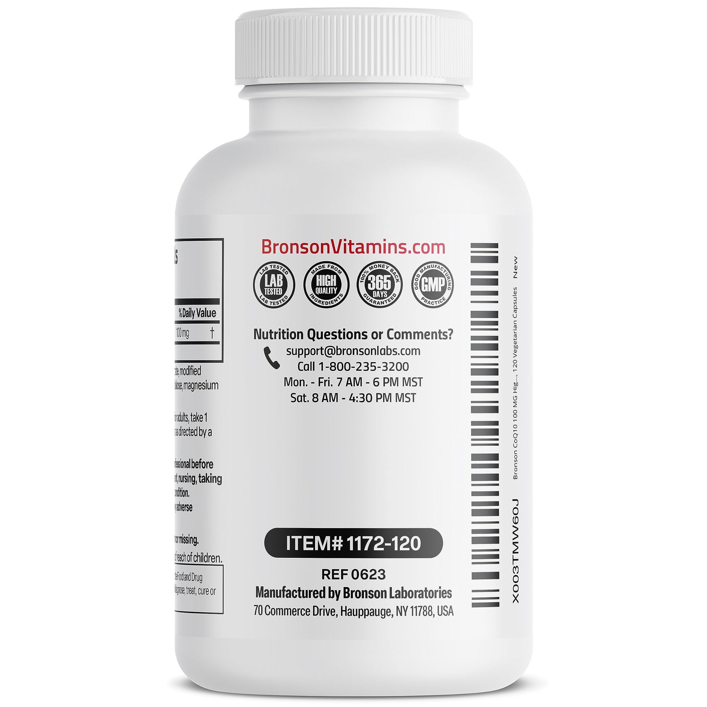 Bronson CoQ10 100 MG High Potency Cellular Energy Production, 120 Vegetarian Capsules BronsonBuy Supplements Australia