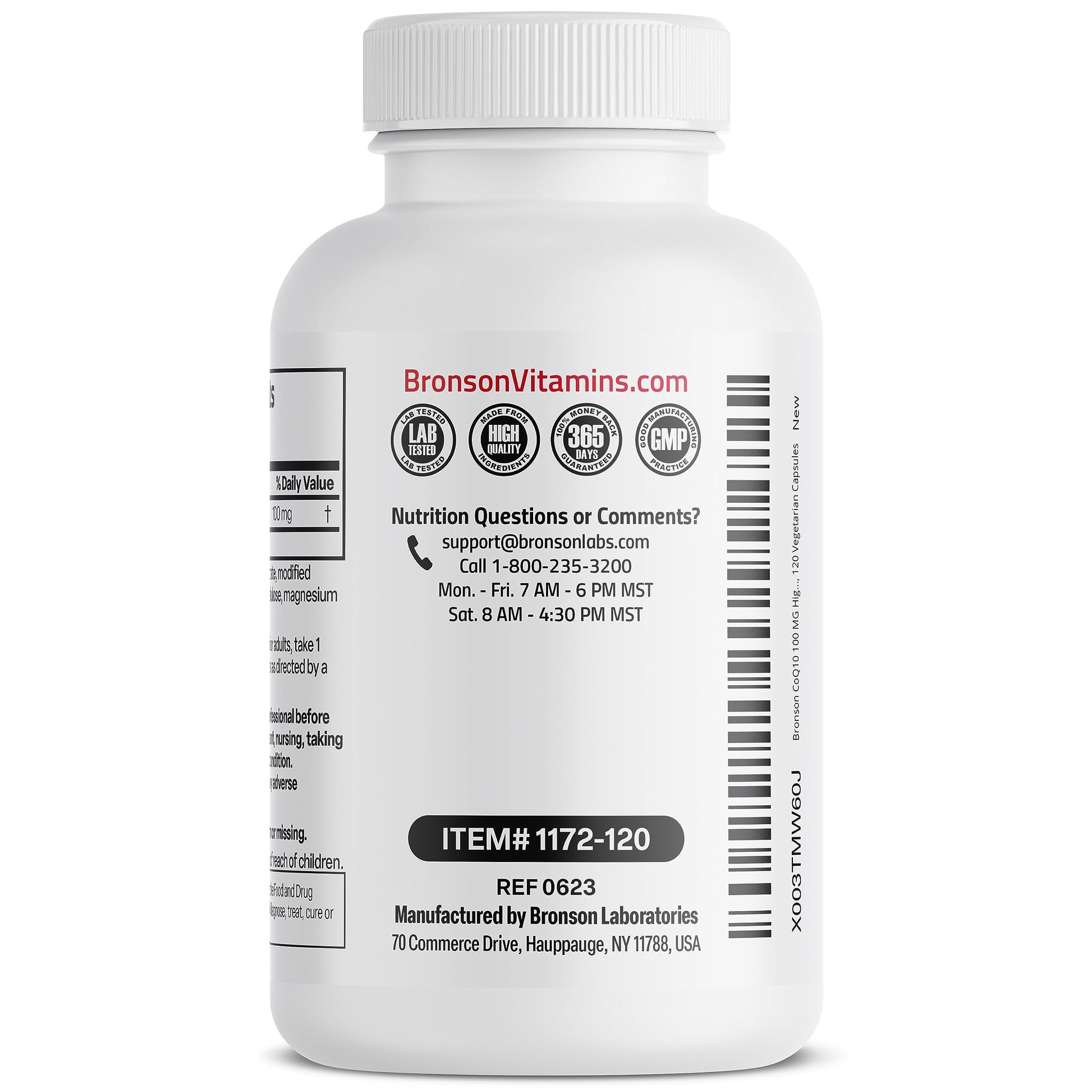 Bronson CoQ10 100 MG High Potency Cellular Energy Production, 120 Vegetarian Capsules BronsonBuy Supplements Australia