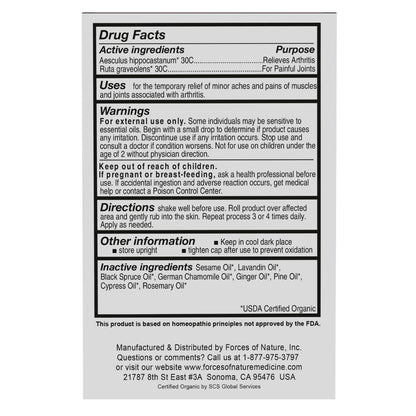 Forces of Nature -Natural, Organic Joint Pain Relief (4ml) Non GMO, No Harmful Chemicals -Alleviate Stiffness, Inflammation from Arthritis, Rheumatoid and Osteoarthritis, Increase Circulation Forces of NatureBuy Supplements Australia
