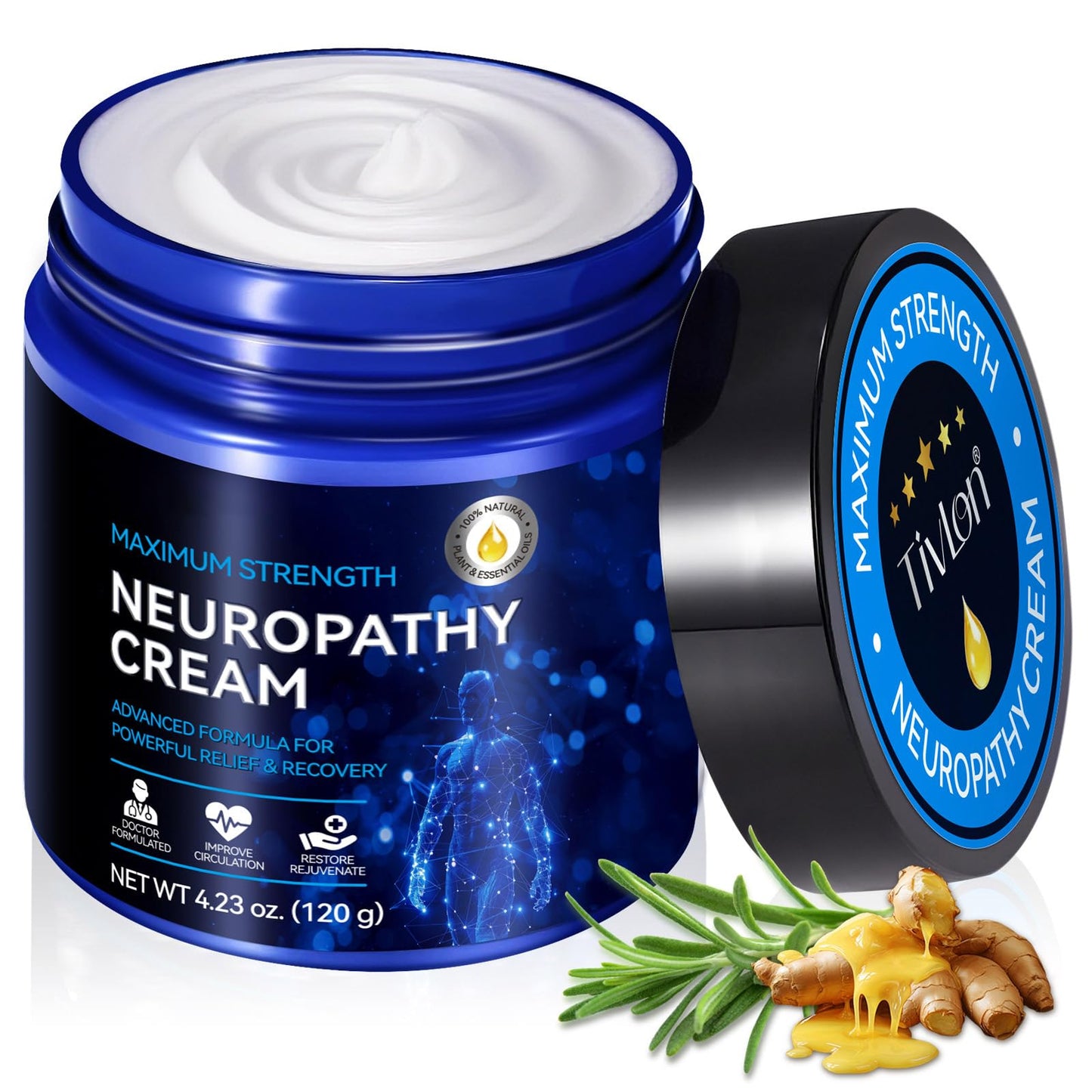 Neuropathy Cream Extra Strength 120g, Neuropathy Nerve Pain Relief Cream Contains Arnica, Vitamin B6 & Lavender, Deep Soothing & Moisturizing Aus HealthcareBuy Supplements Australia