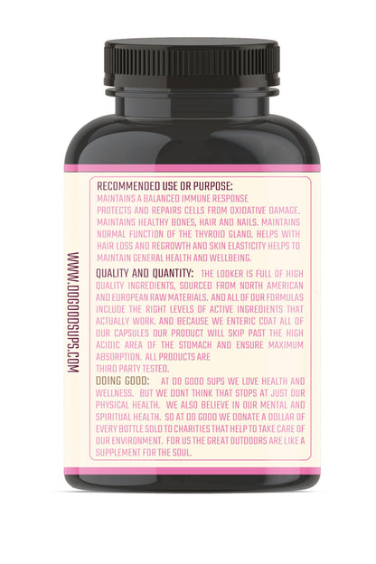 Do Good Sups The Looker 60 Caps- Skin Hair and Nails Vitamins - Natural Collagen Production - Reduces Hair Thinning - Skin Elasticity - Skin Moisture - Plant Sterols Bromelain Zinc Vitamin E Selenium Do Good SupsBuy Supplements Australia