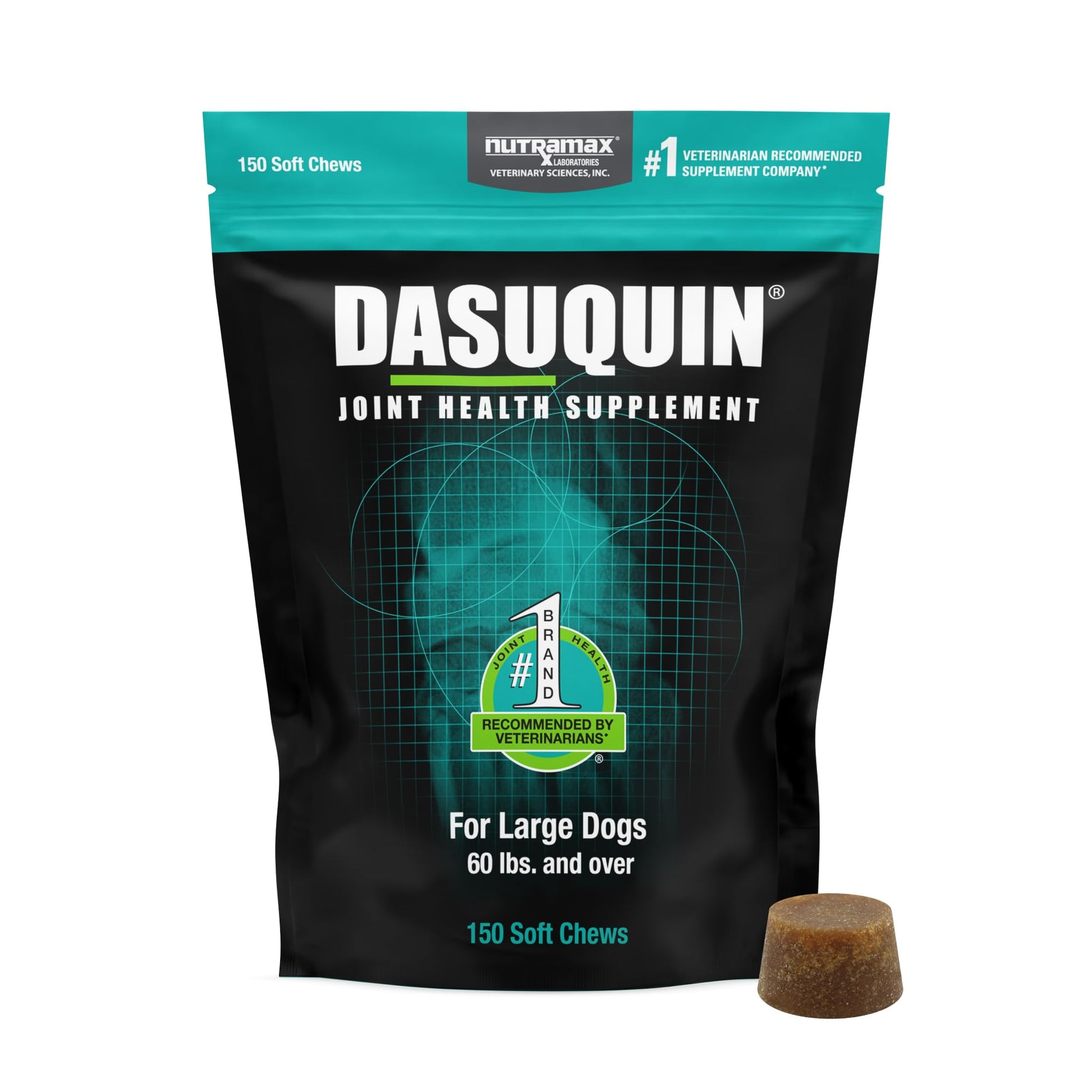 Nutramax Dasuquin for Large Dogs, Joint Health Supplement, Contains Glucosamine for Dogs, Plus Chondroitin, ASU and More, Supports Healthy Joints, Soft Chews, 150 Count Nutramax LaboratoriesBuy Supplements Australia