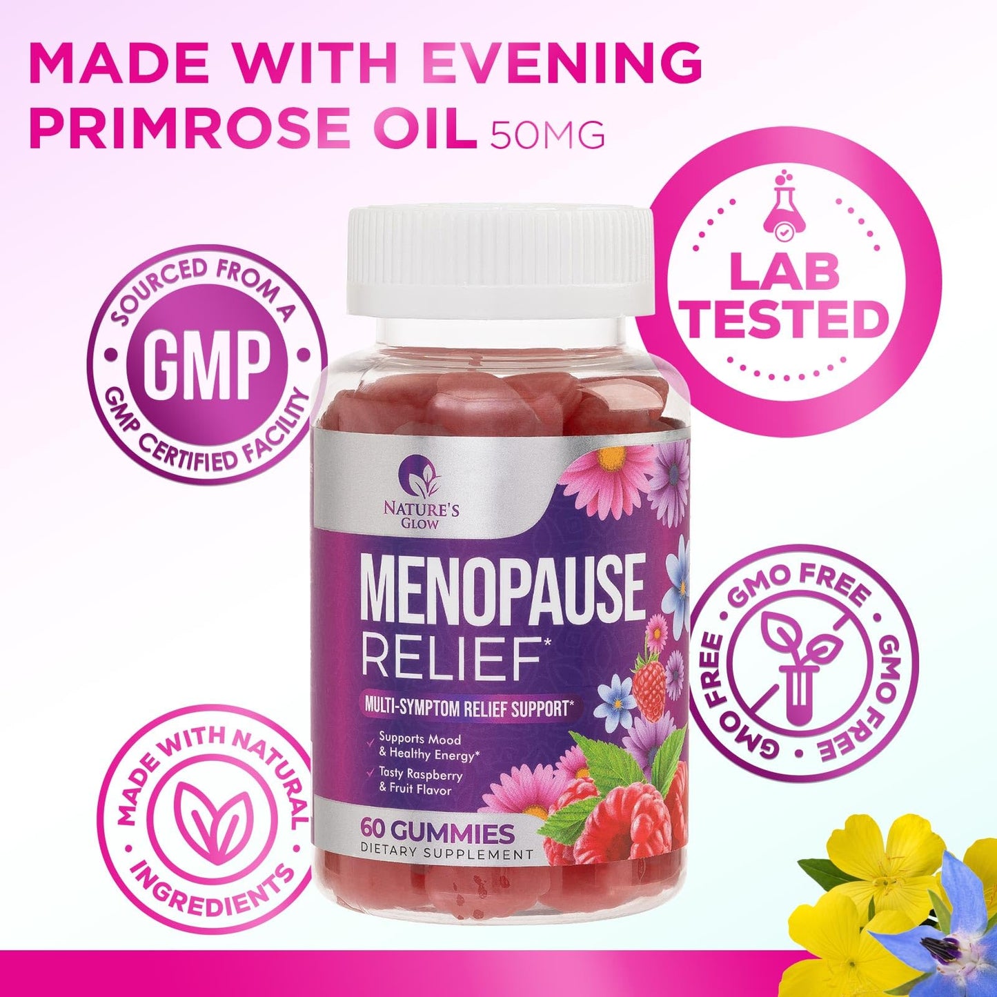 Nature's Glow Menopause Relief Vitamin Gummy for Women - Effective Menopause Nature's GlowBuy Supplements Australia