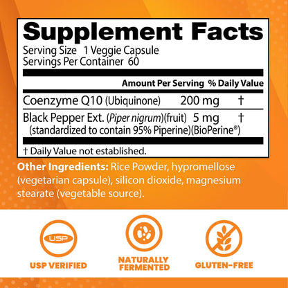 Doctor's Best High Absorption CoQ10 with BioPerine Gluten Free Naturally Fermented Doctor's BESTBuy Supplements Australia