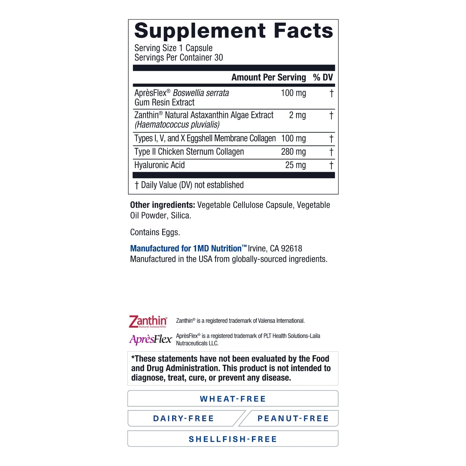 1MD Nutrition MoveMD - Joint Health Supplement - Doctor Formulated | with Collagen, Astaxanthin, and More | 30 Capsules (3-Pack) 1MD NutritionBuy Supplements Australia