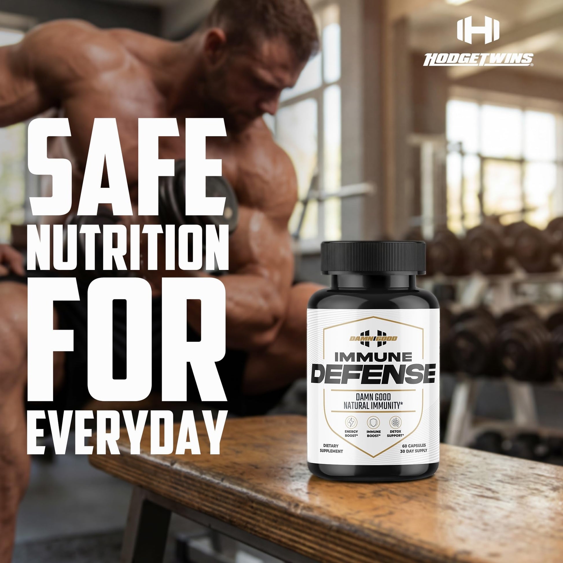 DAMN GOOD The Hodge Twins Immune Defense Supplement (60 Capsules) – Sea Moss Blend Capsules for Everyday Balance, Digestive Support, and Whole-Body Wellness with Vitamins, Minerals, and Botanicals DAMN GOODBuy Supplements Australia