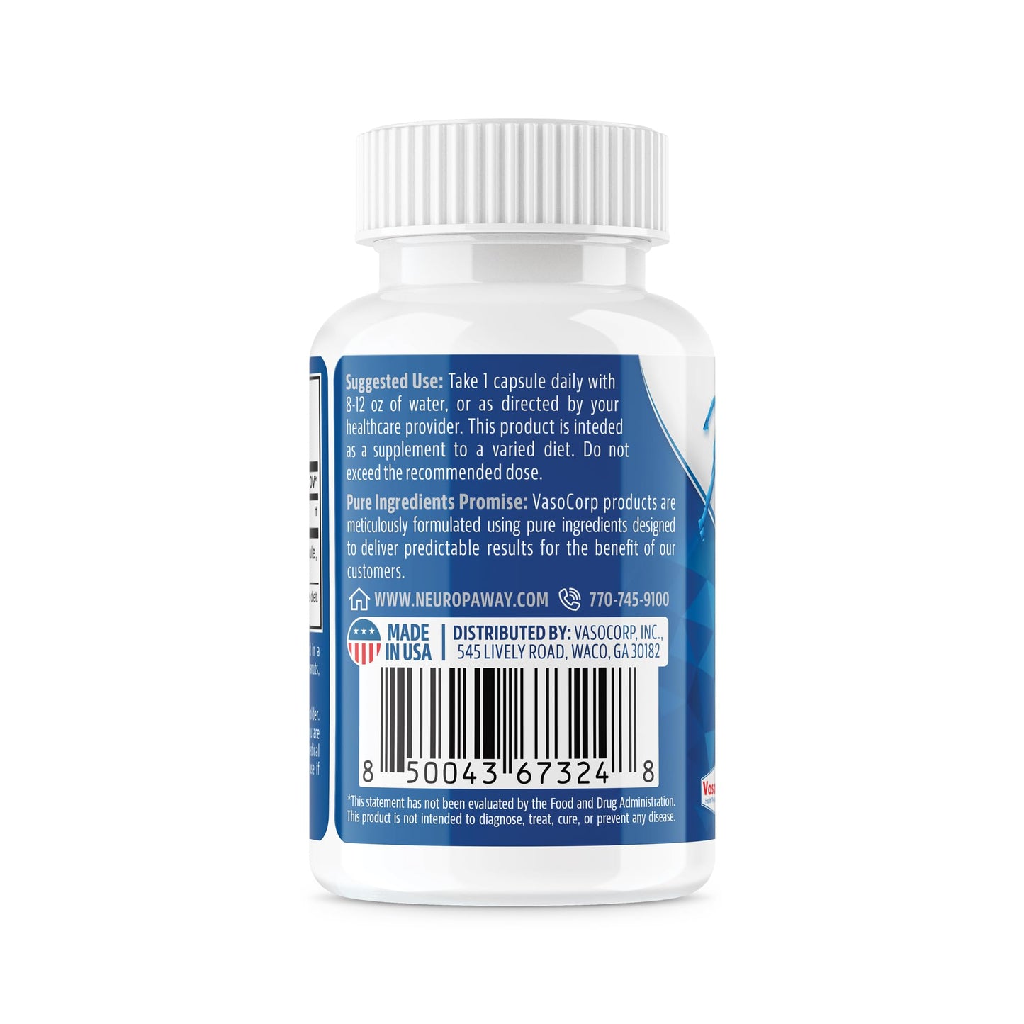 NeuropAWAY Elements Acetyl L-Carnitine 500mg 60ct Acid Resistant Capsules (60 500mg NeuropAWAYBuy Supplements Australia