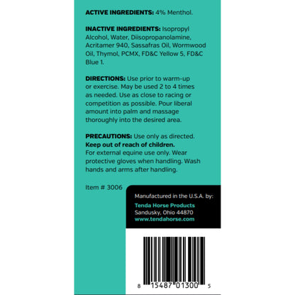 Tenda Liniment Gel - Designed to Provide Temporary Soothing, Relief for Sore and Stiff Muscles Tenda Horse ProductsBuy Supplements Australia