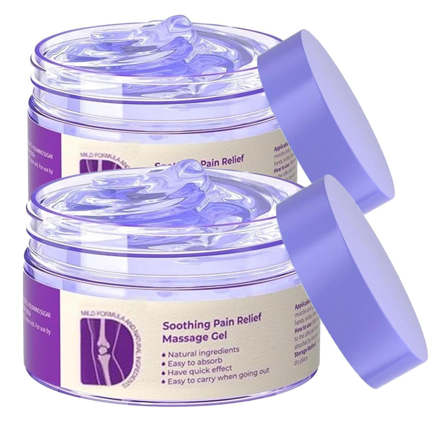 TIMLIFE 2PCS Joint Purple Gel, Purple Relief Soothing Massage Cream,Joint Activities Throughout The Body, Soothes Knees, Lumbar, Neck, Hands, and Feet TIMLIFEBuy Supplements Australia