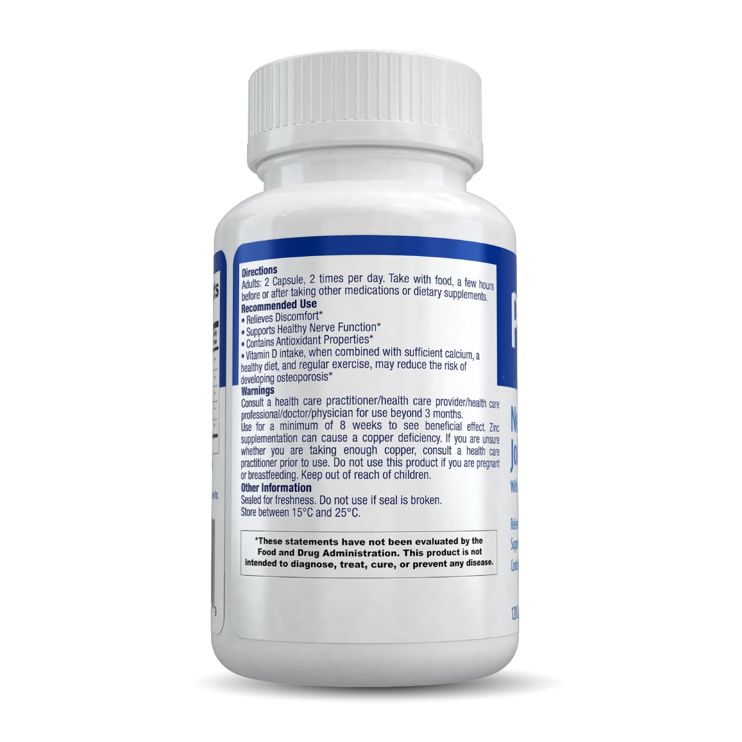 Pamidrol Nerve and Joint Support with Added Calcium 120 Capsules PamidrolBuy Supplements Australia