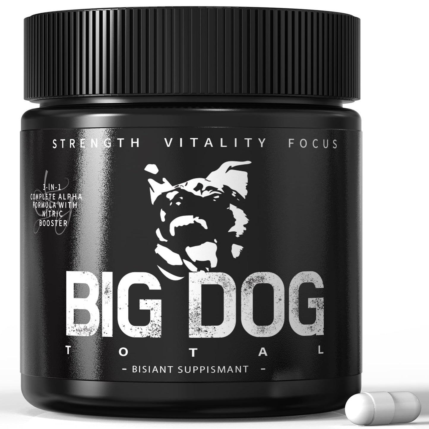 Big Dog Total Male 3-in-1 Total Alpha Blend Men’s Must-Have, Non-GMO - Natural Energy & Endurance Support, 60 Count (Big Dog Total - 1Pcs) FMRFMRBuy Supplements Australia