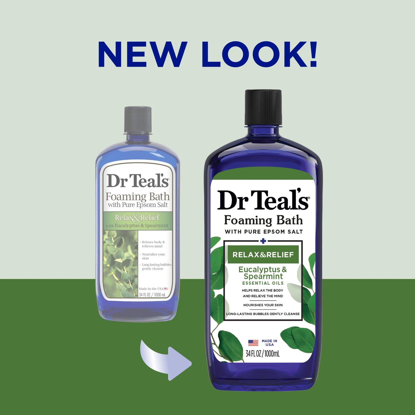 Dr Teal's Foaming Bath with Pure Epsom Salt, Relax & Relief with Eucalyptus & Spearmint Dr Teal'sBuy Supplements Australia