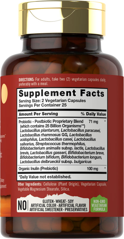 Carlyle Prebiotic, Probiotic & Postbiotic | 25 Billion CFU | 60 Powder Pills | Men and Women CarlyleBuy Supplements Australia