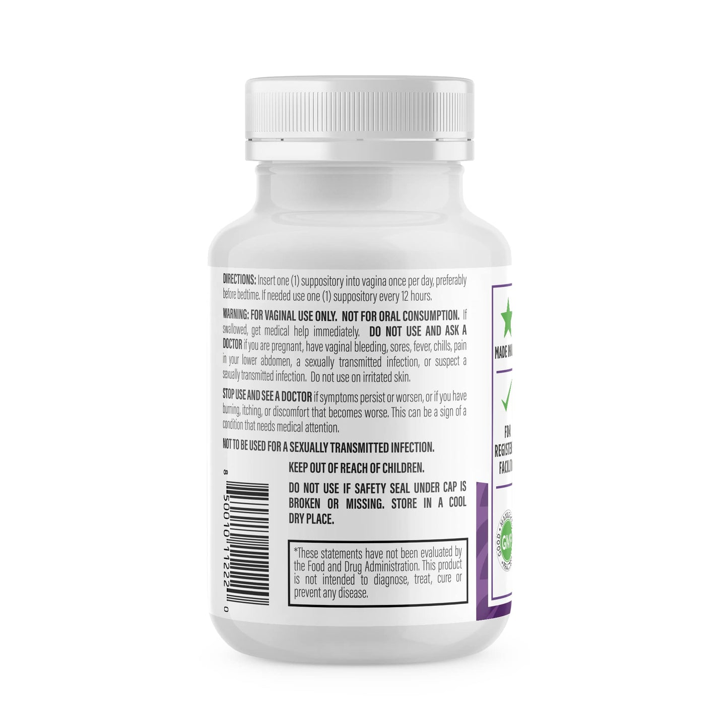 NewLife Naturals Boric Acid Vaginal Suppositories 600mg (60 Pack) with 28 Applicators - for pH Balance NewLife NaturalsBuy Supplements Australia