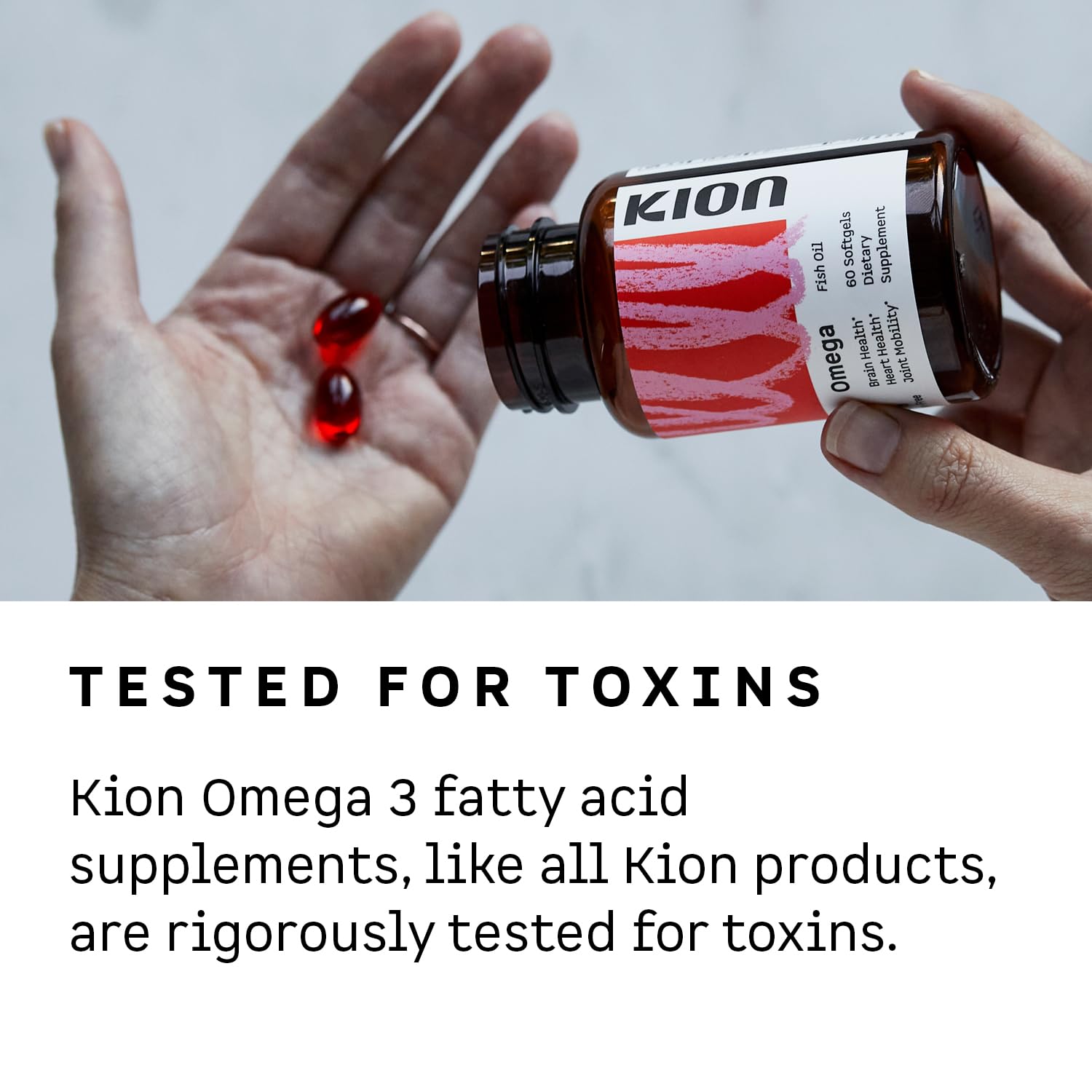 Kion Omega - Omega 3 Fatty Acid Supplements - DHA Supplements - Mini Fish Oil Softgels - Omega 3 DHA EPA Fish Oil Pills - Fish Oil 1,000 mg - 30 Servings KionBuy Supplements Australia