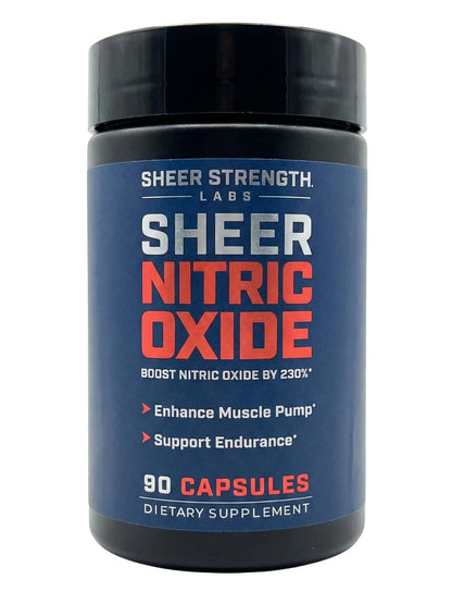 Sheer Strength Labs Nitric Oxide Supplement for Men - Clinically Tested for Pumps & Blood Flow - 270% More Nitric Oxide - Nitrosigine Supplement, S7 & Beetroot - Made in USA - 90 Capsules Sheer Strength LabsBuy Supplements Australia