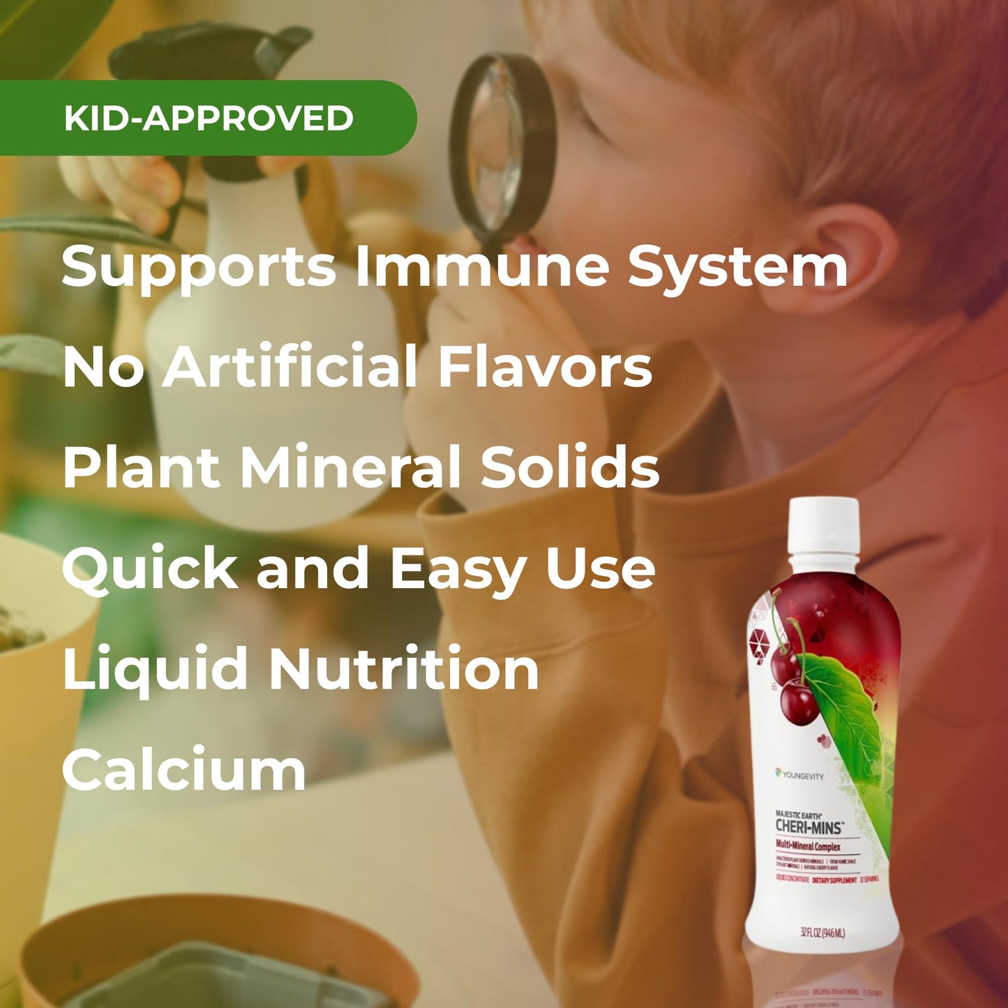 Youngevity Cheri-Mins™ Plant Derived Liquid Minerals - Great Tasting Formula - 77+ Natural Unaltered Trace Minerals - Colloidal Form Humic Shale (32 Fl Oz) YoungevityBuy Supplements Australia
