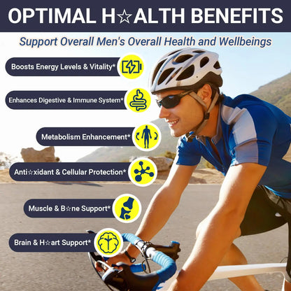 Mens Multivitamins Gummies with Vitamins A C D K E, B Complex, Omega-3, Digestive Enzymes, Lycopene, Calcium, Magnesium, Zinc WiszeenBuy Supplements Australia