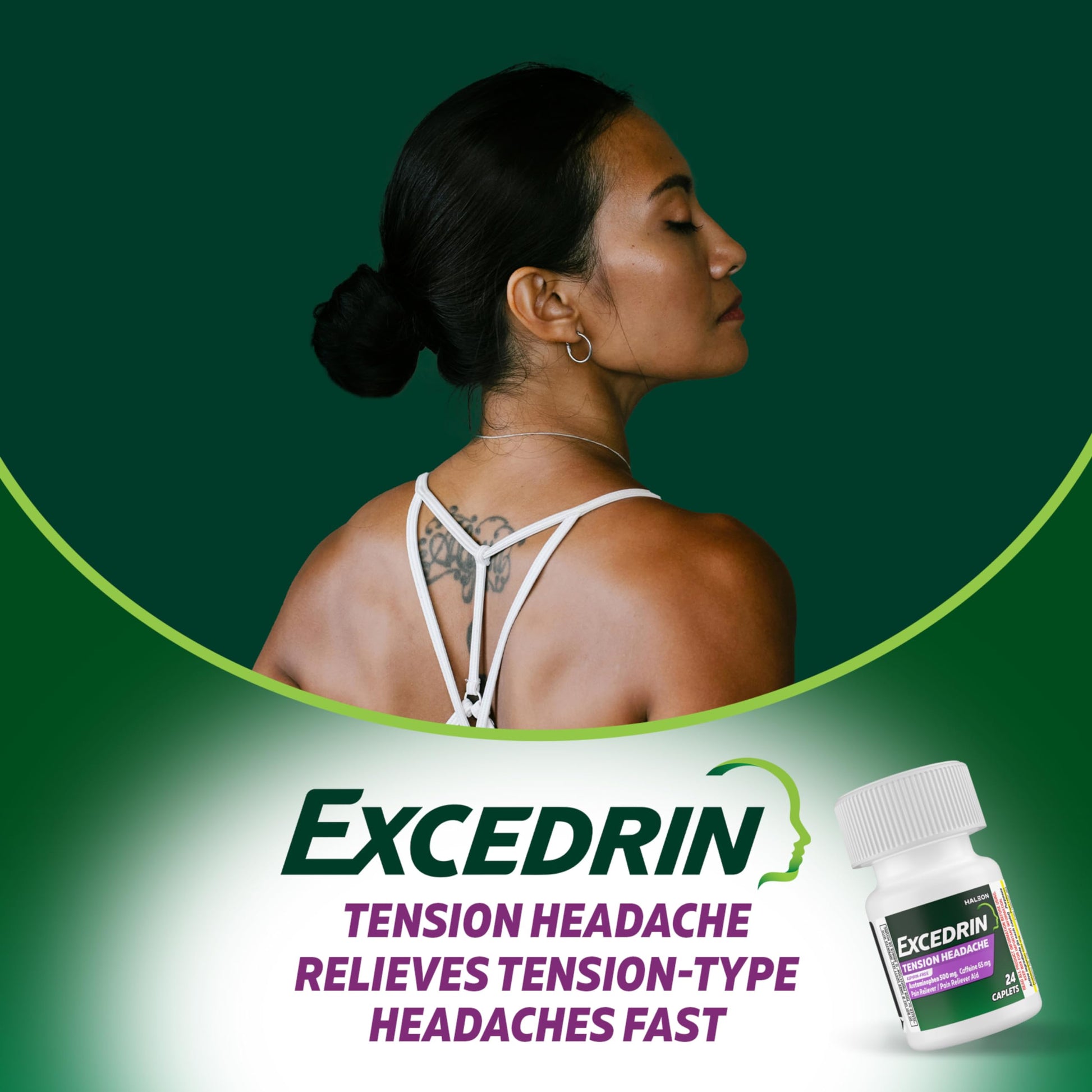 Excedrin Tension Headache Relief Caplets Without Aspirin for Head, Neck and Shoulder Pain Relief - 100 Count ExcedrinBuy Supplements Australia