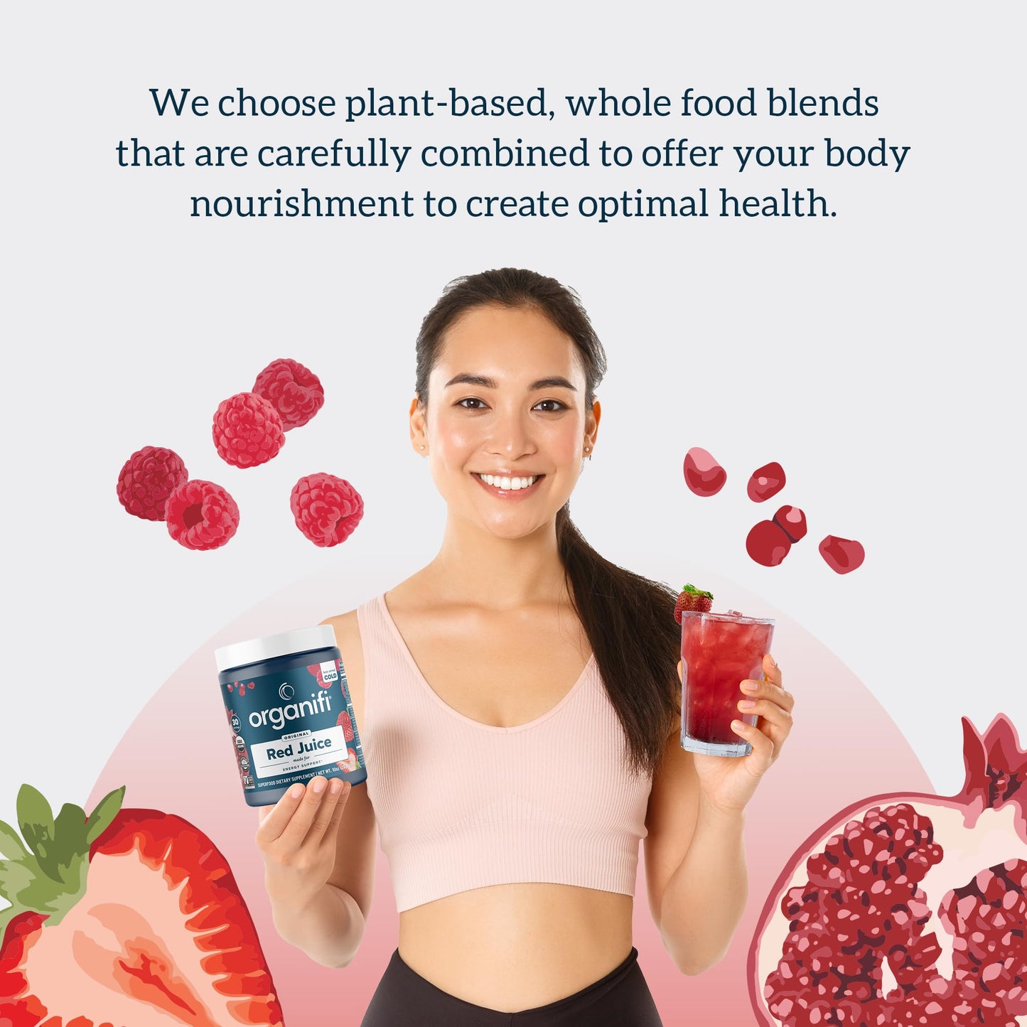 Organifi Red Juice - Natural Superfood Energy Boost - High in Antioxidants - Sweet-Berry OrganifiBuy Supplements Australia