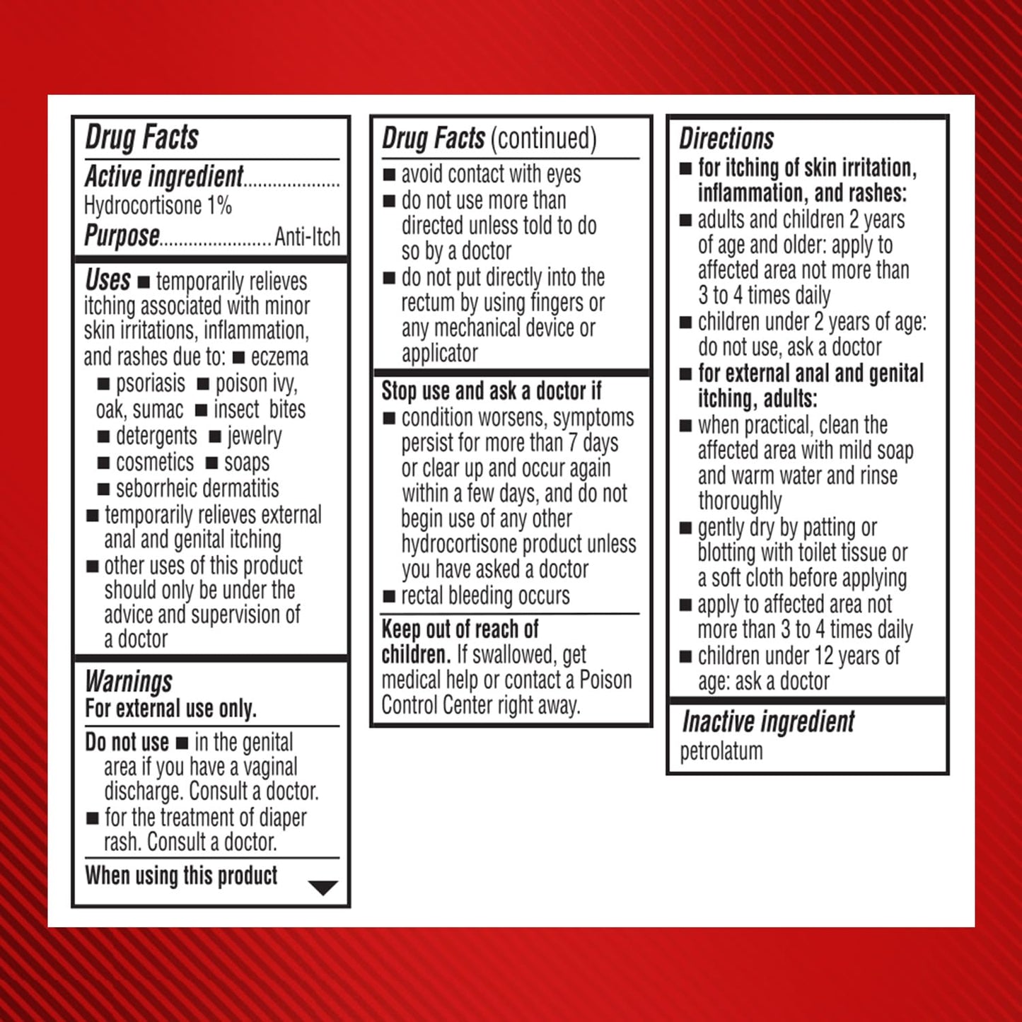Cortizone-10 Maximum Strength Water Resistant Itch Relief Ointment, 1% Hydrocortisone, Fast-Acting, Anti-Itch Cream for Bug Bites, Rash, Eczema, Psoriasis, Poison Ivy, Oak, Sumac & More, 2 oz Cortizone 10Buy Supplements Australia